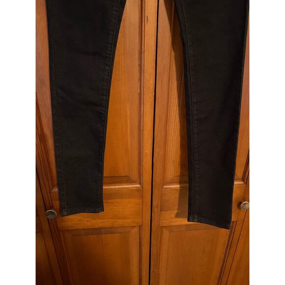 AllSaints Spitalfields Womens Wyatt Ashby Skinny Jeans Black Stretch Denim 28x34 - Picture 5 of 10